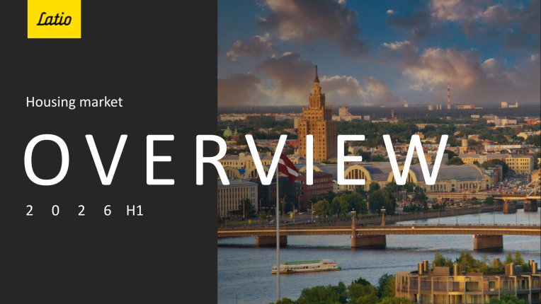 In the first half of this year, approximately 12,450 transactions involving apartments and private houses were registered in the Latvian housing market. This is 5% less compared to the same period last year. Although the number of transactions has decreased, prices continue to rise. The total transaction value ...